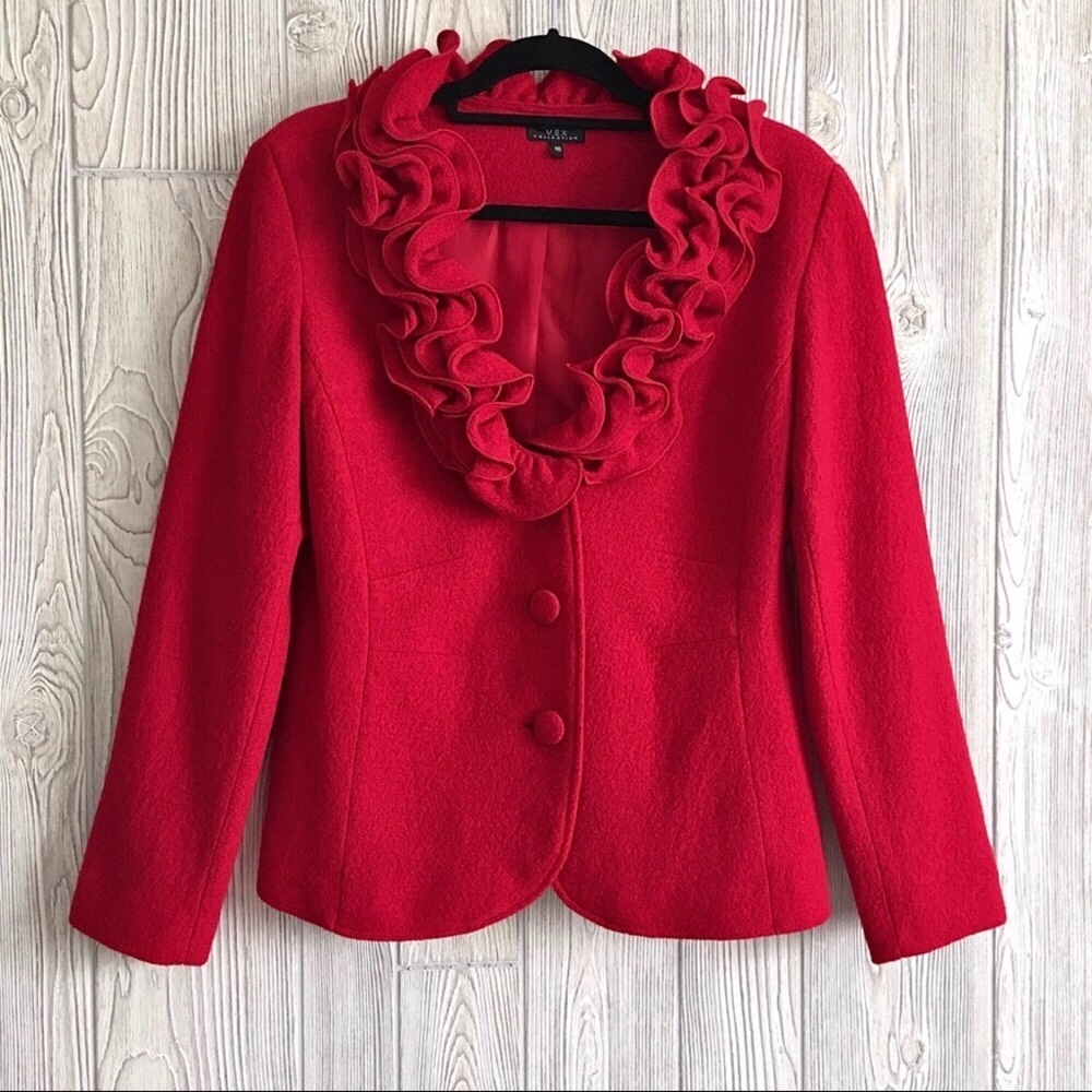 Vex Medium Red Blazer 100% Wool